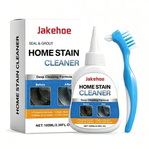 Stubborn Mold Mildew Cleaner Gel for Washing Machine Gasket, Kitchen Bathroom Tile Grout Stain Remover, Powerful Deep Cleaning Gel + Brush