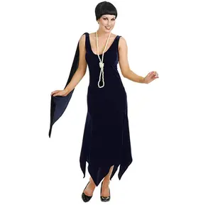 Sandy Speak Easy Flapper - Navy Blue - 1920's - Costume - Women - Small