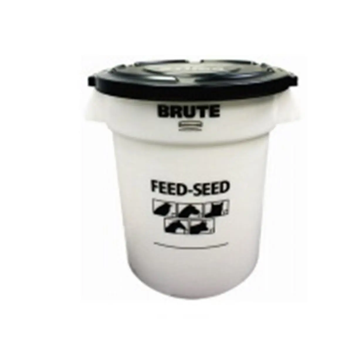 Rubbermaid Commercial Large 20 gal BPA-Free NSF-Certified Semi-Transparent Food Storage Feed & Seed Container - Lid Not Included, with Viewing Window (for Farm Animals)