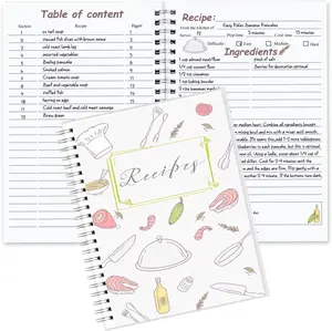 Recipe Book, 5.6"x 8.2" Recipe Book To Write In Your Own Recipes, Blank Recipe Book, Recipe Notebook, Recipe Journal Hold 170 Recipes