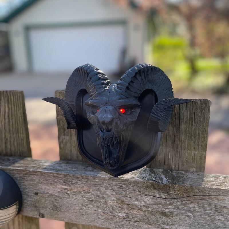 Evil RAM Skull V3 Emblem with 12v LEDs Fits 09+ 4th gen RAM Pickup Tailgate badge -1500, 2500, 3500