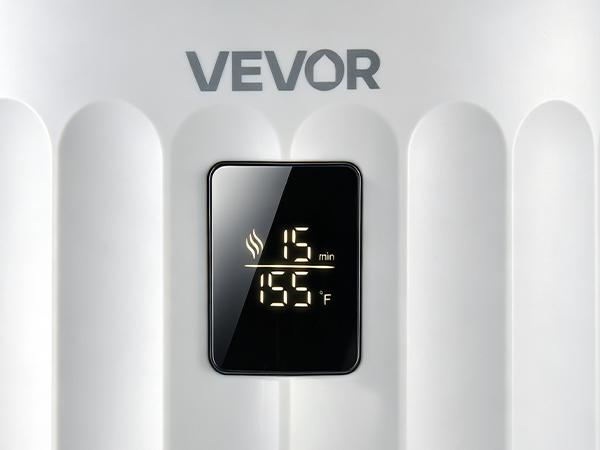 VEVOR Towel Warmers for Bathroom 20L Heated Towel Bucket with LED Display, Rapid Heating, 4 Adjustable Timer, Wood Handle, Auto Shut Off, Fits Oversized Towels, Blankets, Bathrobes, for Women, White#BacktoSchool