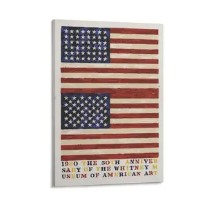 American Painter Jasper Johns Abstract Art Poster 26 Canvas Poster Bedroom Decor Sports Landscape Office Room Decor Gift Frames Ornaments Wall Decoration Artistic Photo