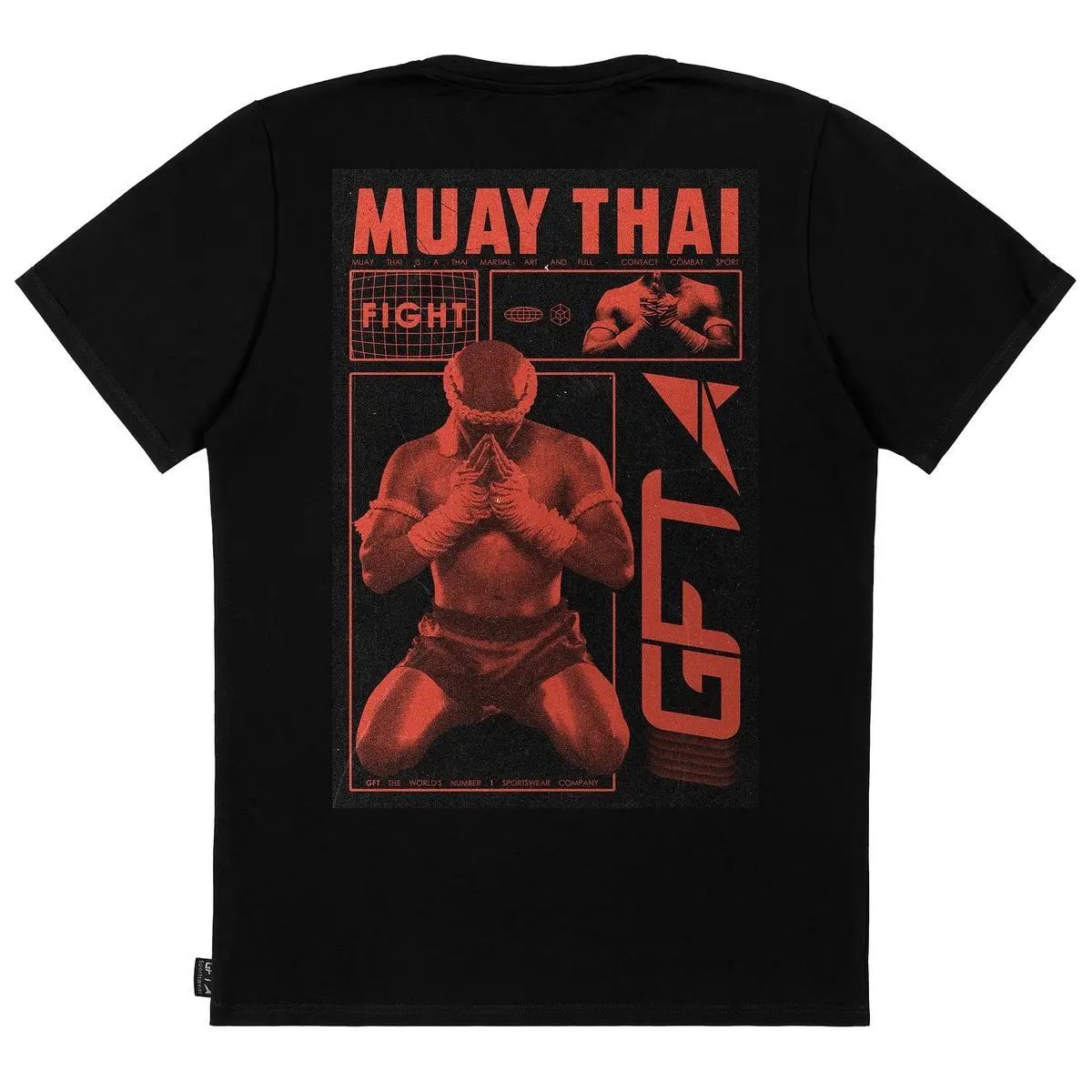 Muay Thai Shirt, Wai Kru Ram Muay Graphic Tee, Thailand Martial Arts Fighter Merch, Vintage Red Black Kickboxing Birthday Gift for Men