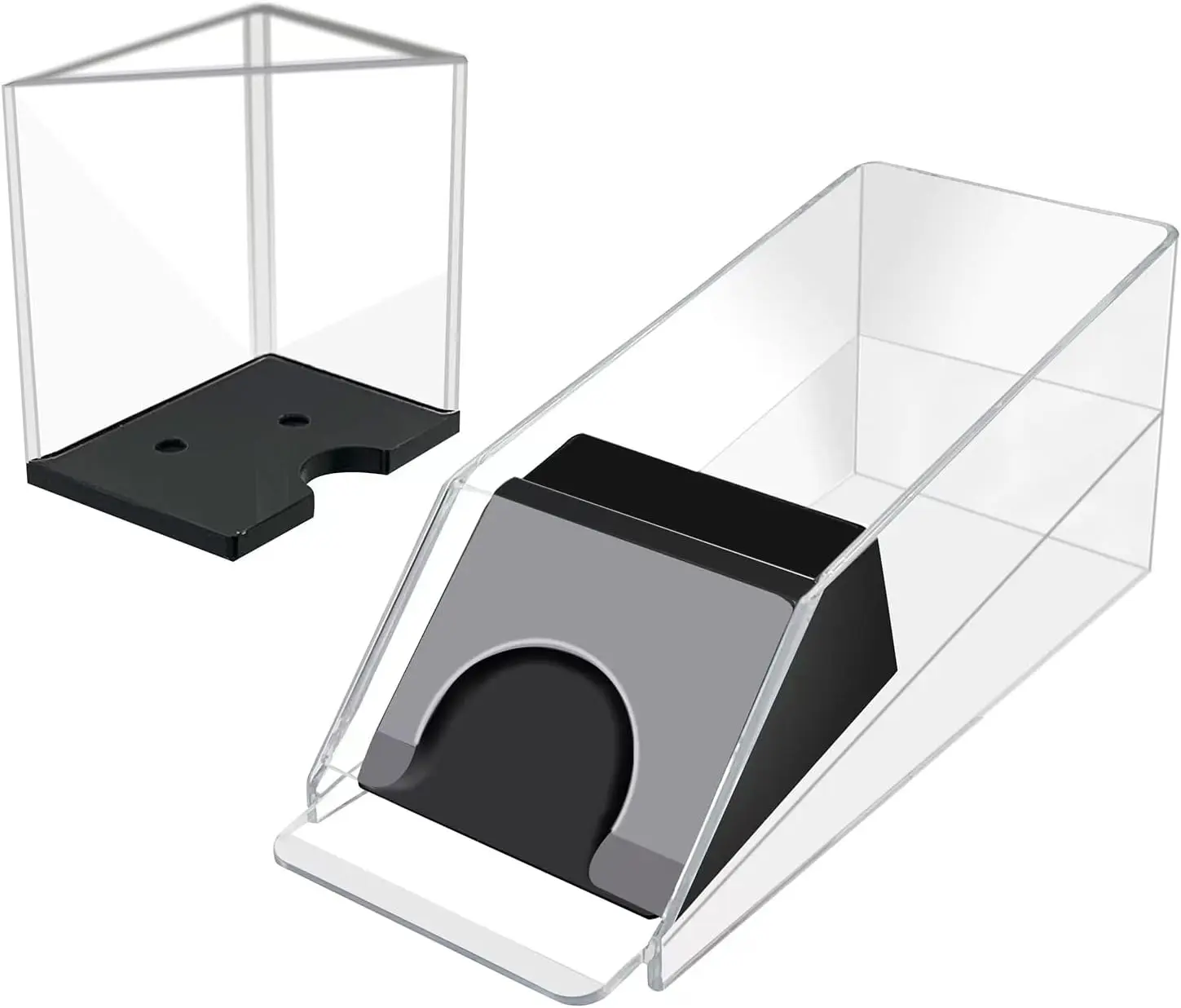 Blackjack Shoe Discard Tray - Poker Cards Dealing Shoe with Discard Holder - Clear Acrylic Card Dispenser Casino Blackjack Game Accessories
