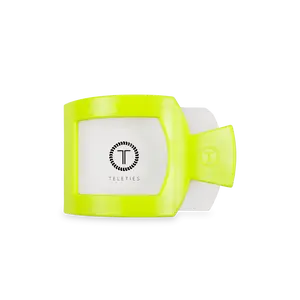 TELETIES - Summer Brights Medium Flat Square Hair Clip - Lay Flat, Strong Grip, Nearly Unbreakable