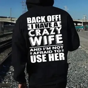 Back Off! I have a crazy wife, Funny Shirt Husband, Gift for Husband