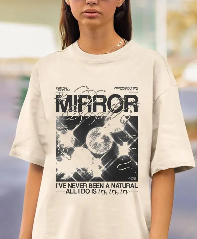 Mirrorball Album T-shirt - TikTok Shop
