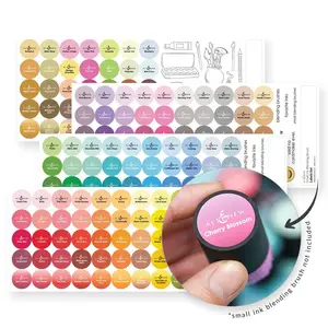 Small Ink Blending Brush Label Set - All Crisp Dye Ink Colors (4 Sheets)
