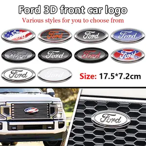 Ford 175x72mm Car Replacement Front Emblem & Trunk Logo Cover Sticker, Fits Ford Models, Automotive Accessories