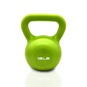 15lbs Kettlebell Set, Strength Training Kettlebells Weight Set For Women, Vinyl Coated Kettle Bell For Home Gym Workout Weight Lifting Equipment, Comfortable Grip Wide Handle Weights