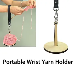 Adjustable Wrist Strap Yarn Holder, Portable Knitting Accessory, Party Gift for Craft Lovers