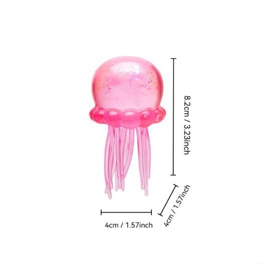 Soft Gel Filled Sensory Squeeze Toy, Stretchy Elastic Squishy Stress Relief Ball, Calming Anxiety Reducing Hand Fidget, Cute Relaxing Jelly Texture, Fun Portable Handheld Squeeze Toy Gift for All Ages