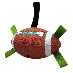 Brown Interactive Toy with Knot - Interactive Pet Tug-of-War Toy - Durable chew toy for medium to large dogs, no batteries required