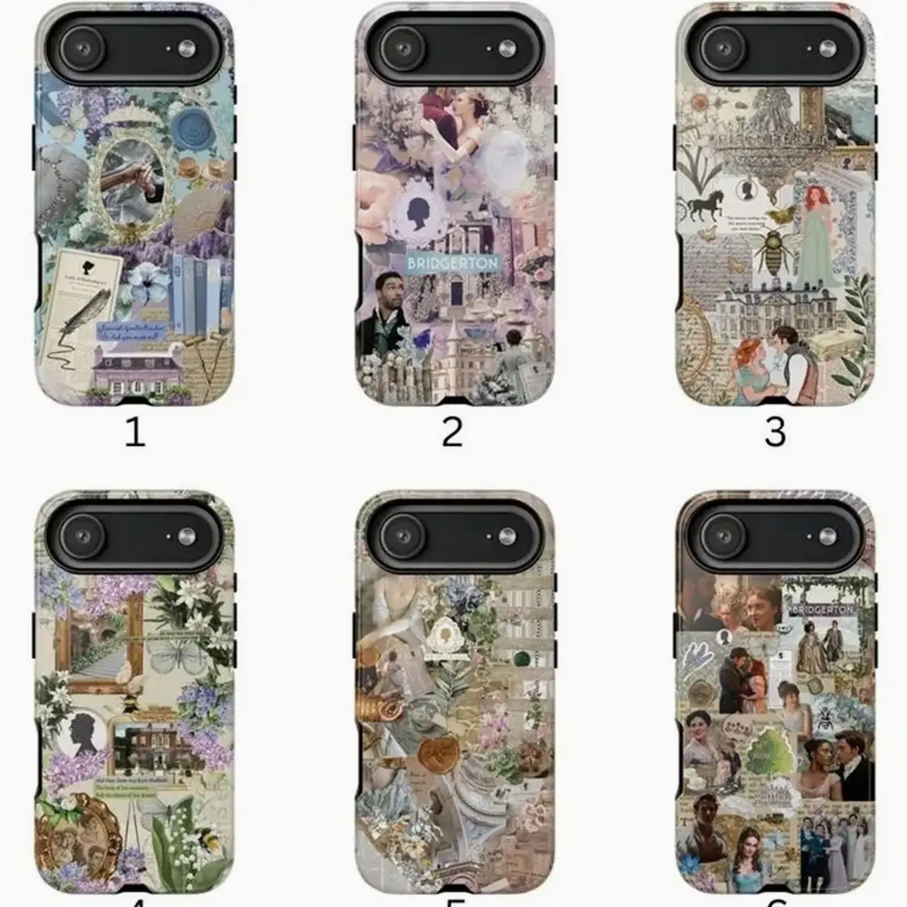 Bridgerton Phone Case Cover Compatible with iPhone X, 11, 12, 13, 14, 15, 16, 17 Plus Pro Promax & SS Galaxy S21-25 Series