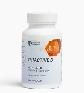 Thiactive B Complex, Uniquely Formulated, Contains TTFD & Benfotiamine, No Toxic Fillers, Supports Energy Metabolism, Third Party Tested, Made in USA, 60 capsules