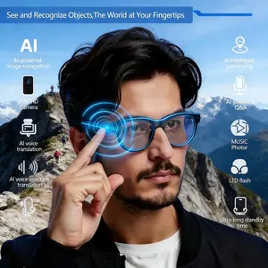 Camera Glass BT V5.3 Sunglasses, 200w Camera Call, Outdoor Sports Headphones, HiFi Technology, Anti-Touch, Unisex