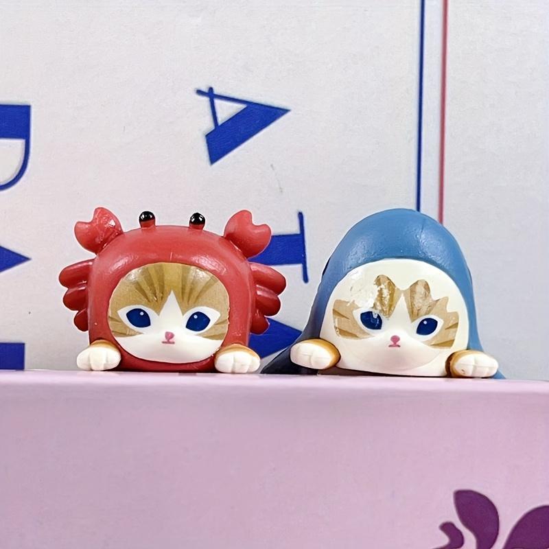 Trending Cute Cat Decor Set of 12, Self-Adhesive Design, Perfect for Phone Cases, Computer Screens, Car Interior, Desktop Decoration