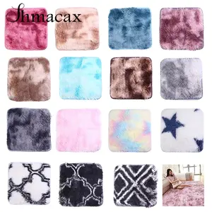 Shaggy Tie-dye Carpet Printed Plush Floor Fluffy Mats Area Rug Living Room Mats