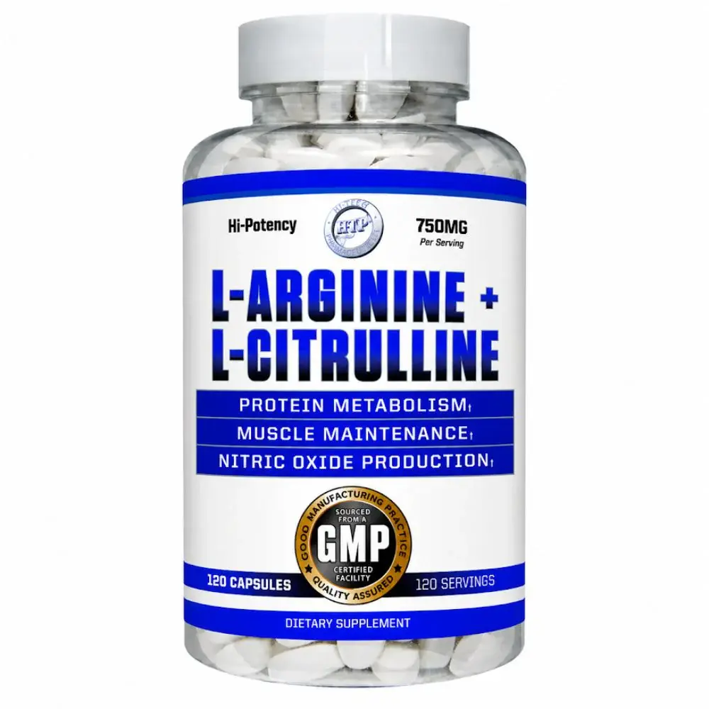 Hi-Tech Pharmaceuticals L-Arginine + L-Citrulline 120 Capsules