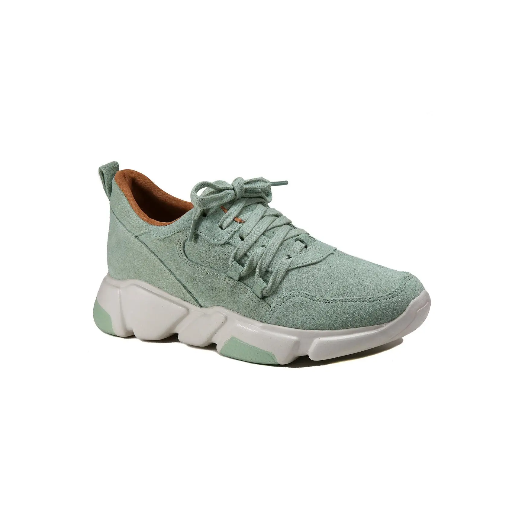 Venus Mint Suede Platform Sneaker