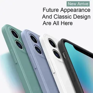 Shockproof Silicone Rubber Smartphone Case with Camera Lens Protection, Mobile Phone Accessories for iPhone 15,14,13,12,11 Pro Max,X,XS,XR,8 Plus