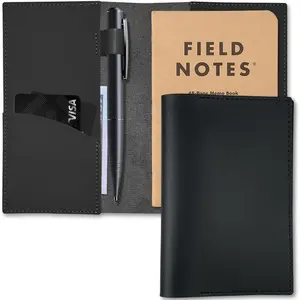 Notebook Cover,  Style 3.3" x 3.5" Leather Journal Cover for Men Women, Handcrafted Protective Cover for Field Notes Cover