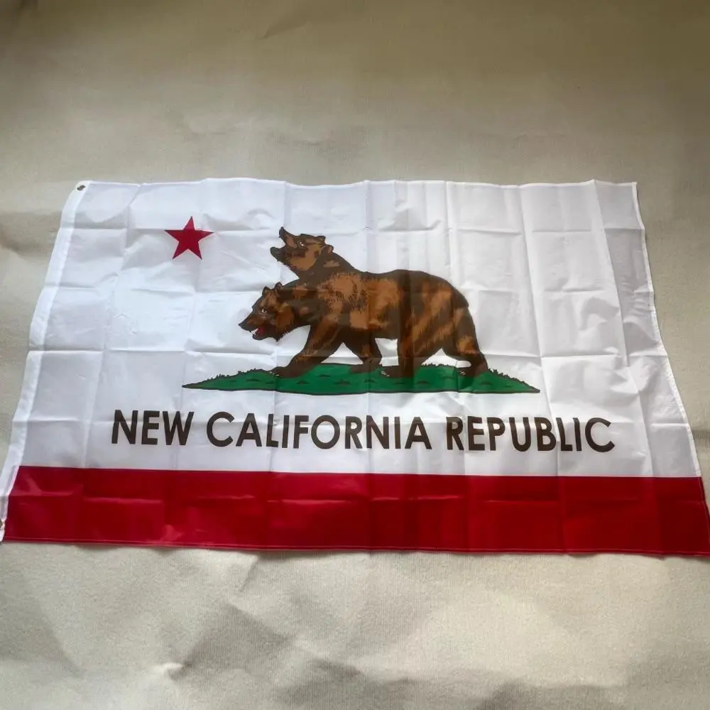 newCalifornia Republic NCR two-headed Bear California Flag 90x150cm flag hangs high quality 3x5 ft polyester trim flag banne