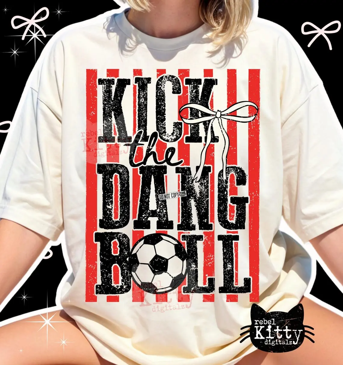 Kick The Dang Ball Tshirt Trendy Soccer