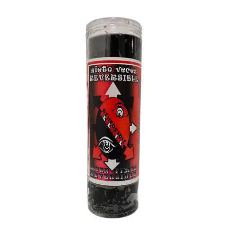 7X Reversible Traditional Long Candle - Retail Packaged Home Decor Candle for Protection, Clearing Negativity, Prayer Support