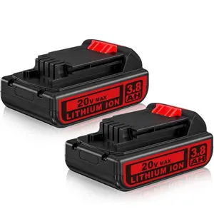 Replacement for Black and Decker Battery: 3.0Ah 20 Volt Batteries Compatible with Cordless Power Tools LBXR20  LBXR2520 LB2X4020