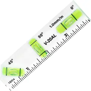 Mini Bubble Level - 3-in-1 Multi-Angle (45?/90?/180?) -Check Pocket Spirit Shatterproof Level for Picture , Wall Framing, Tile Layout & DIY Measuring Tools