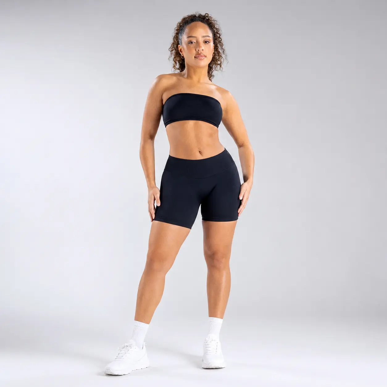 Women's Strapless Sculpting Bandeau Yoga Bra - Nylon Blend Female Clothing with Backless Cut, Supportive Bust for Gym Fitness, Pilates & Streetwear