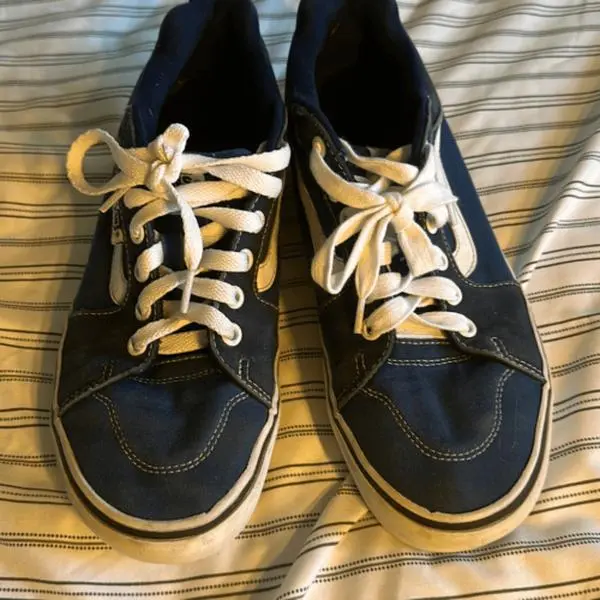 Vans Skate Shoes Blue Size 8 Footwear Closed