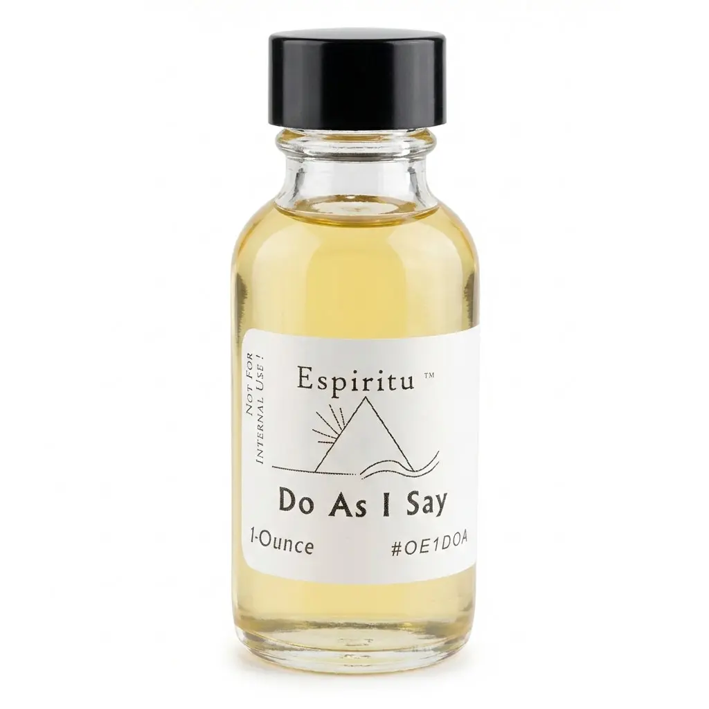 Do As I Say Ritual Oil 1oz — Espiritu Commanding Hoodoo Condition Oil