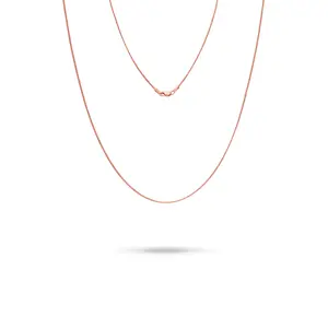 1.2mm Singapore Foxtail Chain in Rose Gold