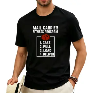 Postal Worker Workout Tee – Funny Mail Carrier Fitness Shirt