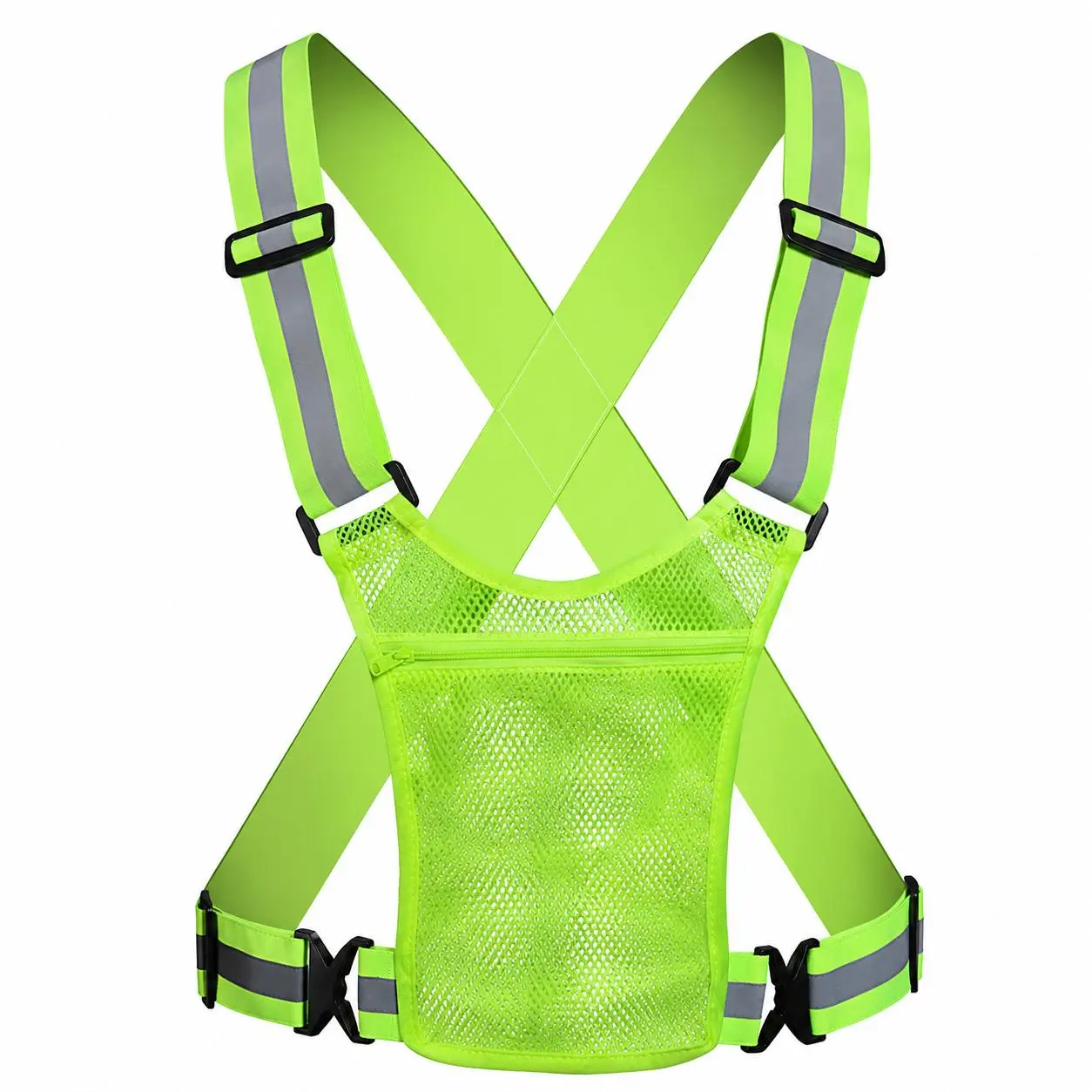 Safety Vest Apparel, Reflective with Wide Visibility Panel, Adjustable Straps, Suitable for Night Running, Outdoor Activities, Safety Gear for Zones, Bright