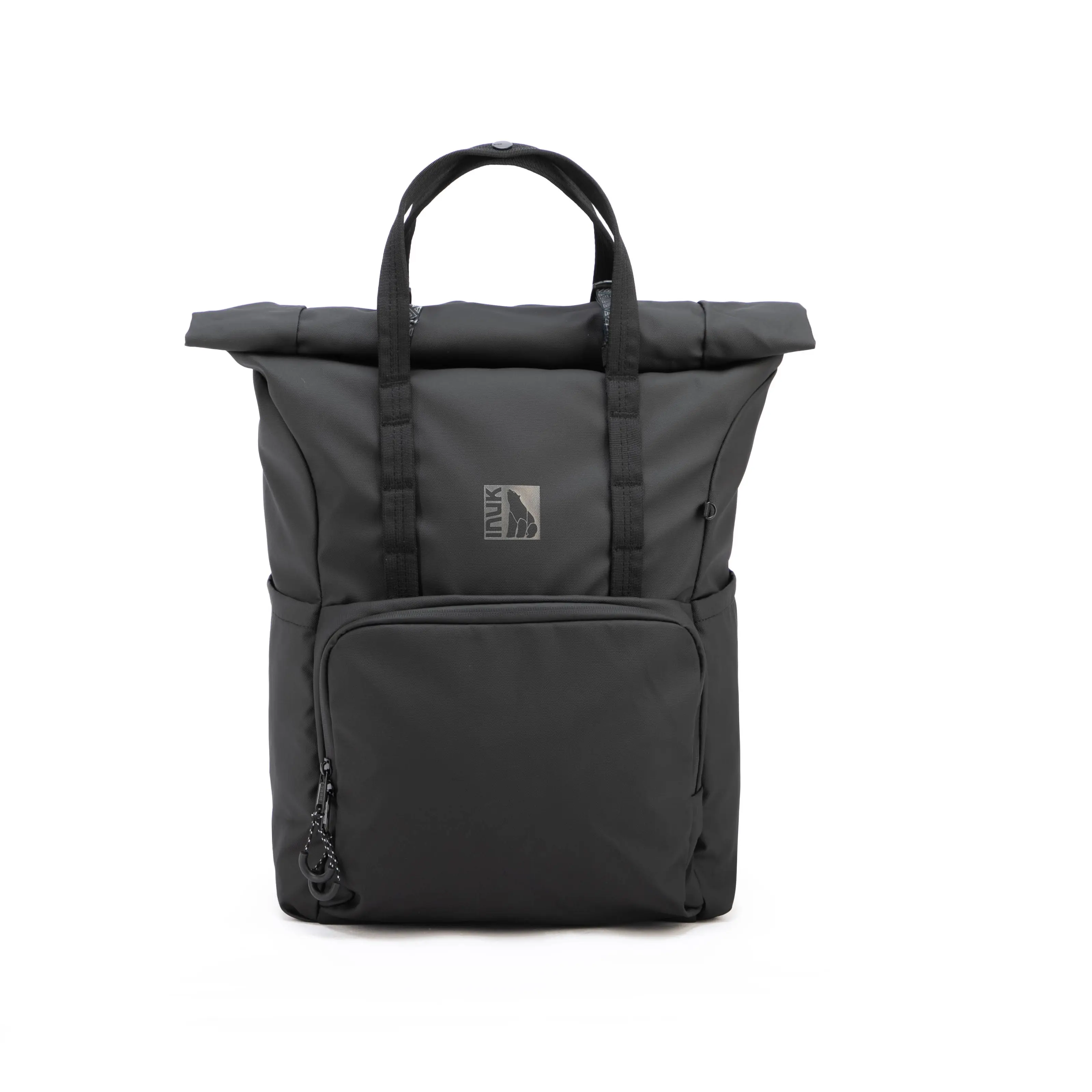 INUK WANDER Plain 32-38L Water-Resistant Roll-Top Laptop Backpack with Adjustable Strap, Travel Pack for Travel and Commuting, Polyester Clothing