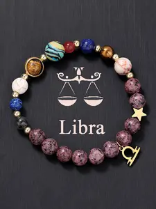 Solar System Bracelet with 9 Planets & 12 Constellations, Crystal Beaded Jewelry, Unisex Fashion Accessory, Meditation & Energy Healing Gift, Crystal Bracelets, Dainty Crystal Bracelet