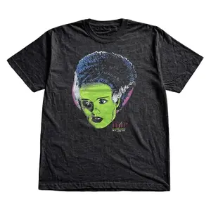 Gildan Men's and Women's T-shirt, Vintage Bride Of Frankenstein Unisex T-shirt, Movie Tee, Unisex T-shirt, Gift T-shirt, Y2k Unisex Graphic Tees Gothic Grunge Emo Scene Amity Affliction Style Clothes Menswear Womenswear Streetwear