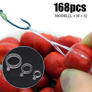 168pcs of High-Elastic Carp Bait Stop Set, Transparent Soft Rubber Rings, Compatible with PVA Baits, Round Baits and Various Soft Baits, Designed for Sensitivity in Both Freshwater And Saltwater, Ideal for Pro Amateur Anglers