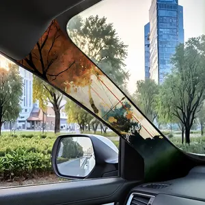 Jdm Car Interior a Pillar Modification Kit, Universal Style Upgrade Set, Self-Adhesive Elastic Sticker, Sagittarius Pattern, DIY Decoration