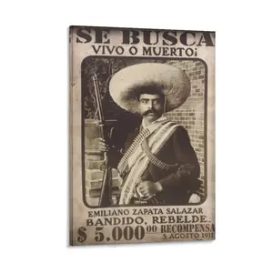 Emiliano Zapata Poster Canvas Wall Art Posters For Room Aesthetic And Decor Poster Poster Canvas Wall Art For Bedroom Decor Bar Office Room Decor Gift