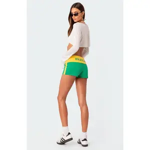 Edikted Women's Brasil Fold Over Shorts