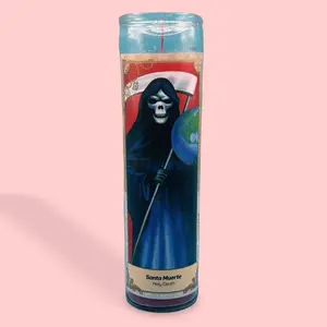 Santa Muerte candle red