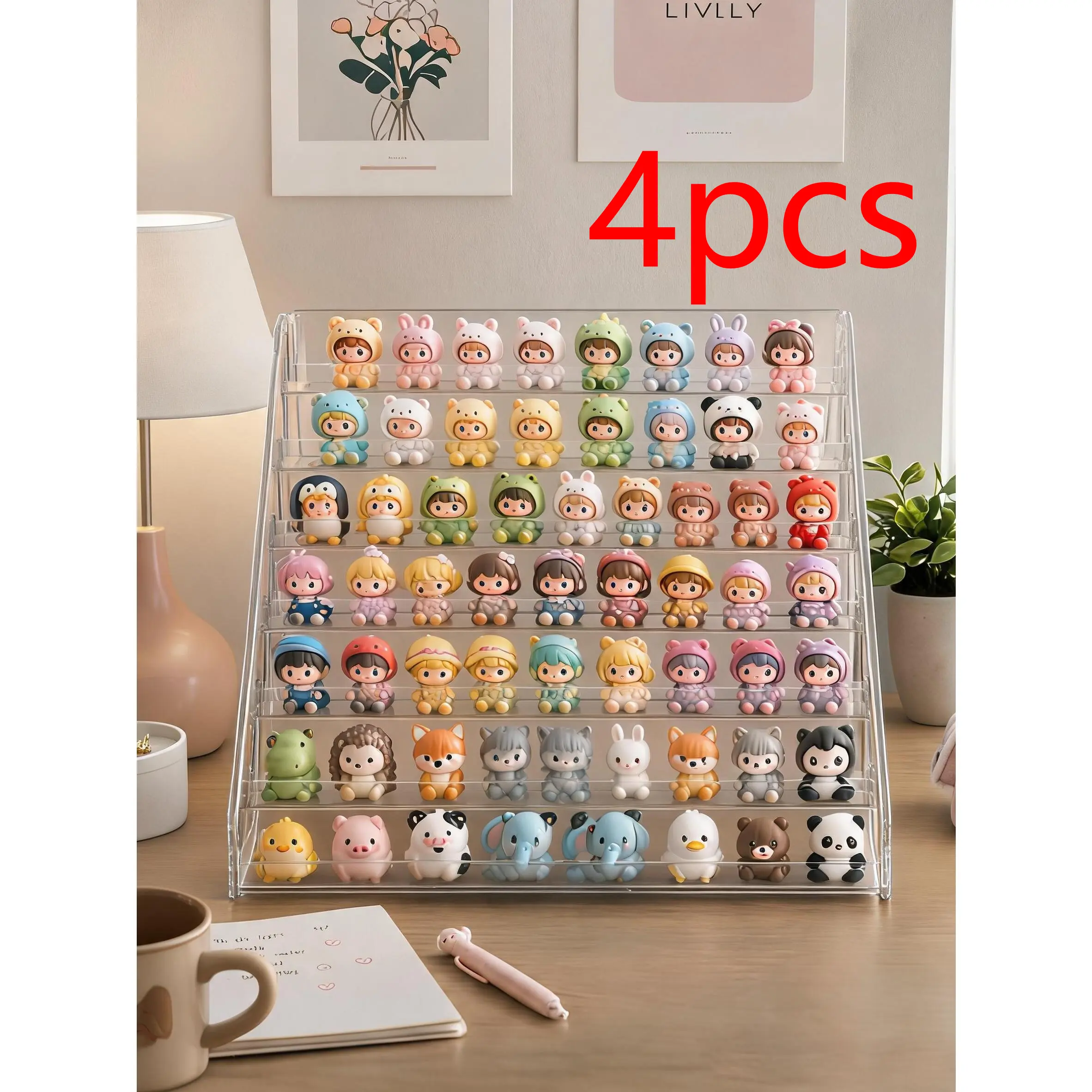 Modern Transparent Tape Collection Storage Organizer - Office Stationery Storage Unit, Pen Holder, Sticker Holder, Stylish Display Rack for Tape Collectors, Fits Any Room to Enhance Your Space