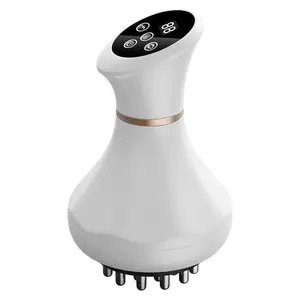 Rechargeable Electric Meridian Massager – 3000mAh Full Body Acupressure Device with USB Charging, Pearl White Handle, Relaxation for Abdomen, Legs, Back & Shoulders, Great Gift for Parents