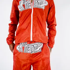 Orange K’harma Windbreaker Shortset