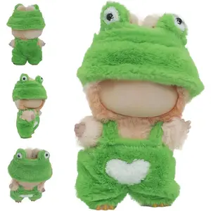 Cute Animal Style Clothes for Labubu Dolls, 17cm Accessories for Adorable, Perfect for Dress-Up Play